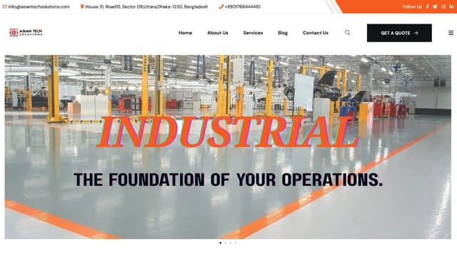 Asian Tech Solutions — Construction Company Website